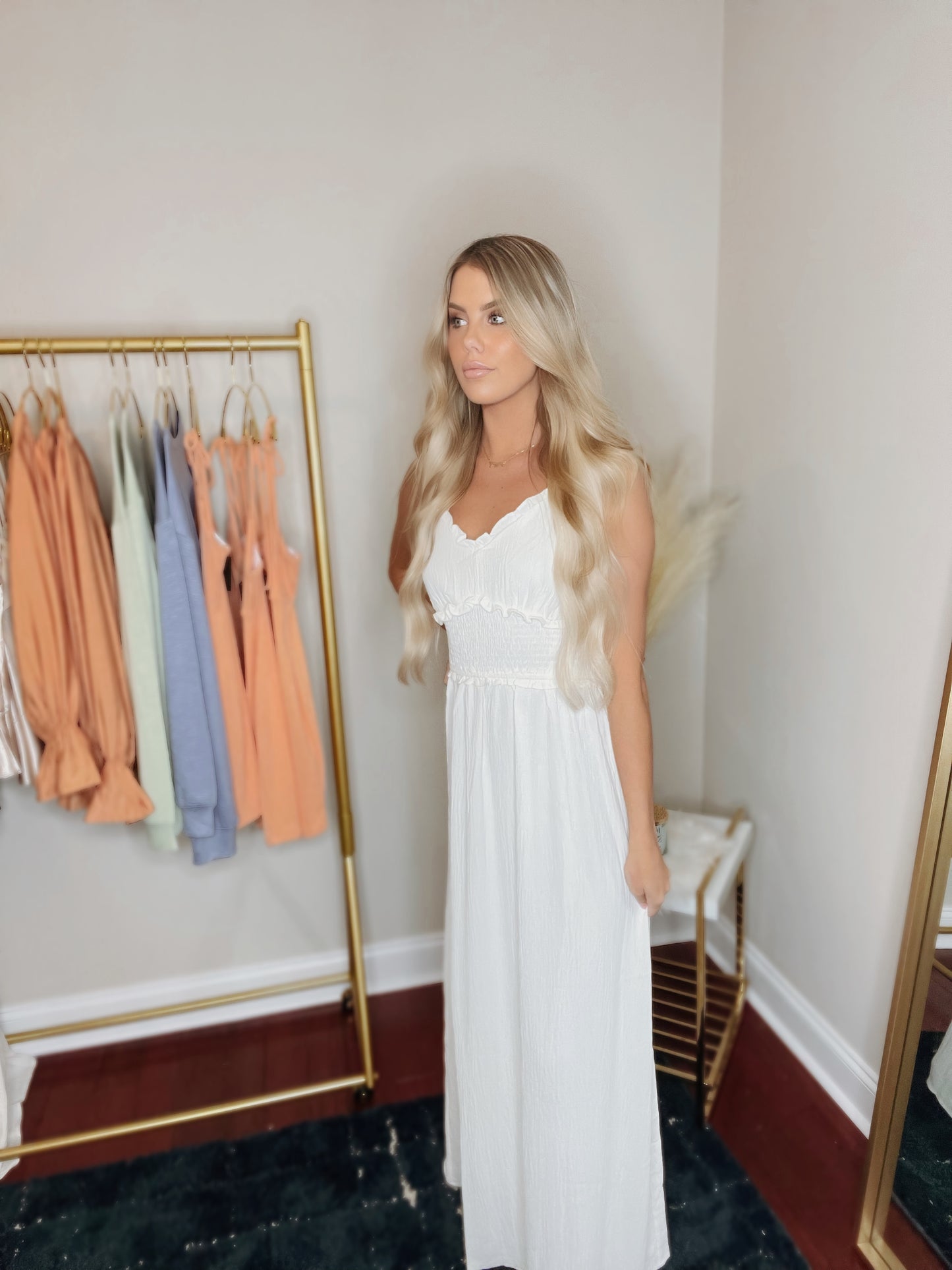 Cream Maxi Dress